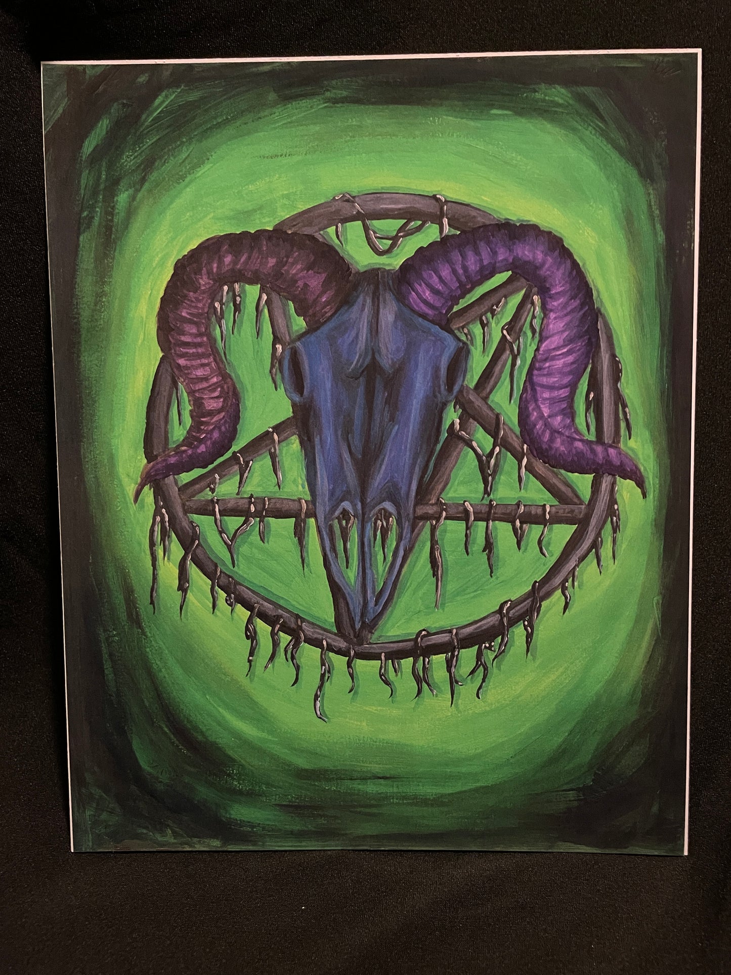 Neon Baphomet Print