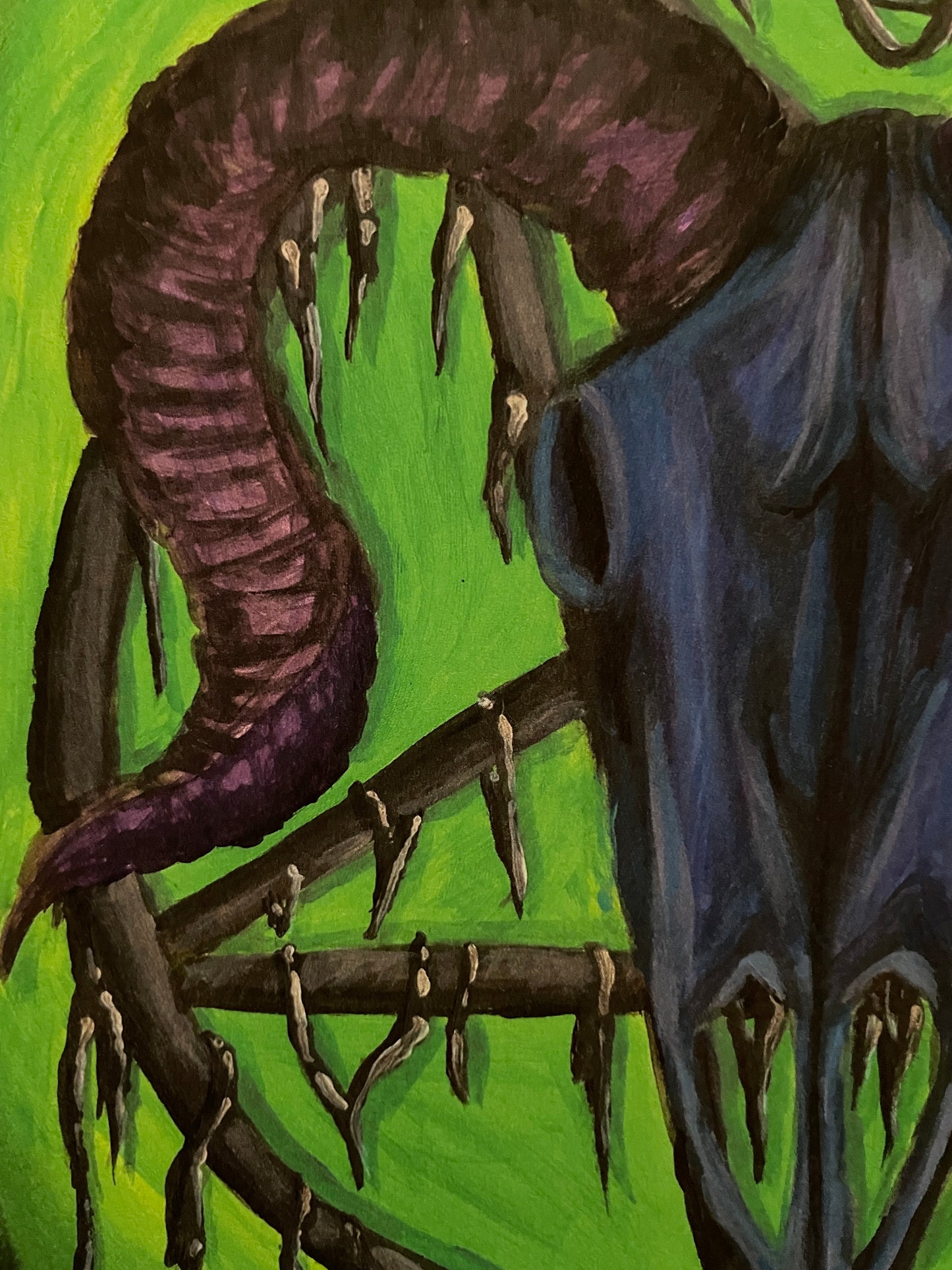 Neon Baphomet Print