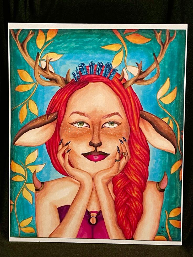 Faun Lady Print