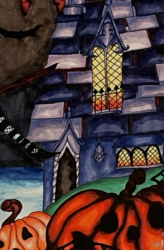 Flying Witches Print