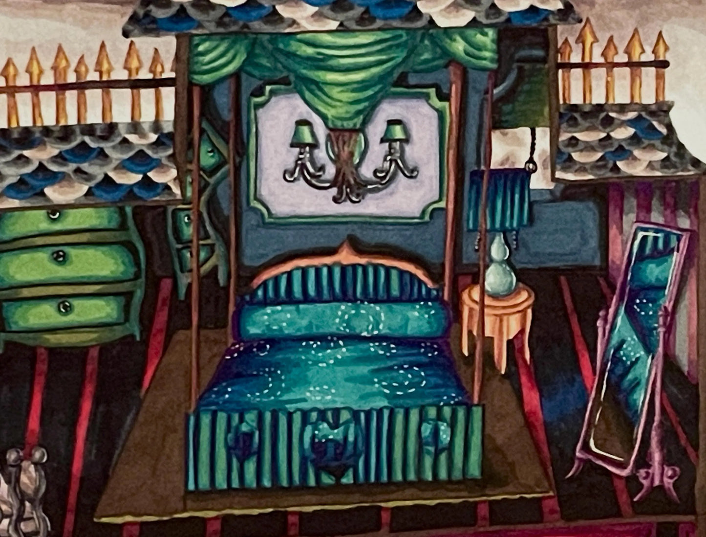 Halloween Dollhouse Print