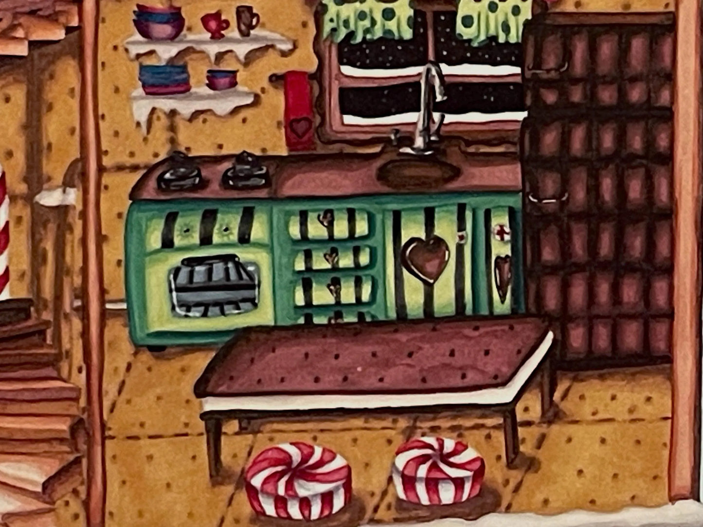 Christmas Gingerbread Dollhouse Print