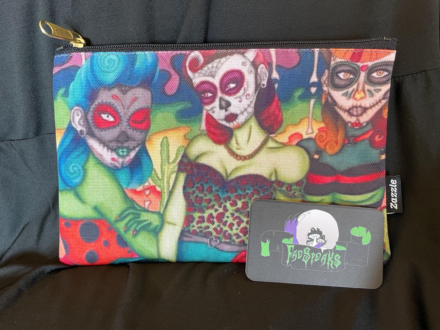 Sugar Skull Sisters Accessory Pouch