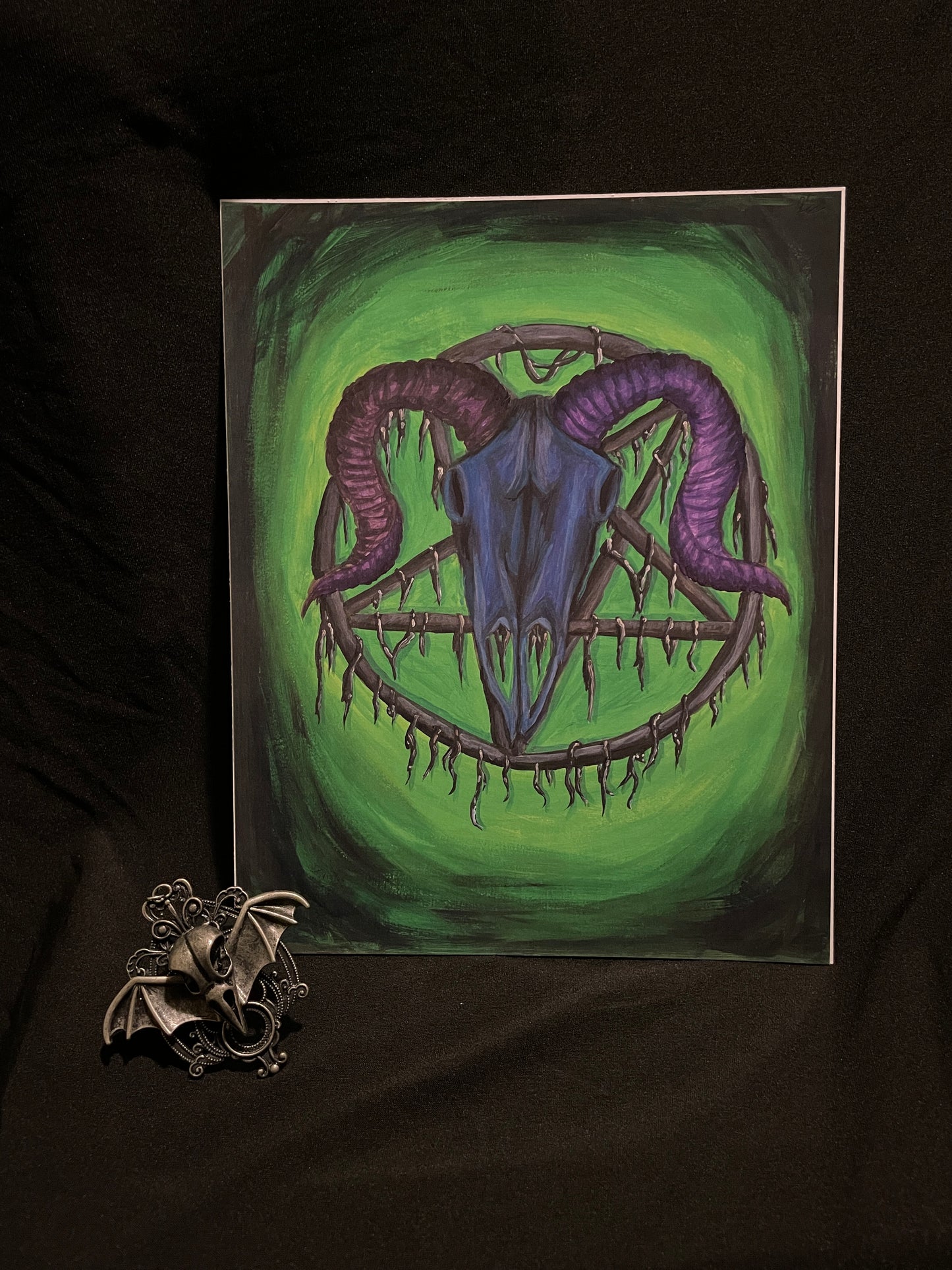 Neon Baphomet Print