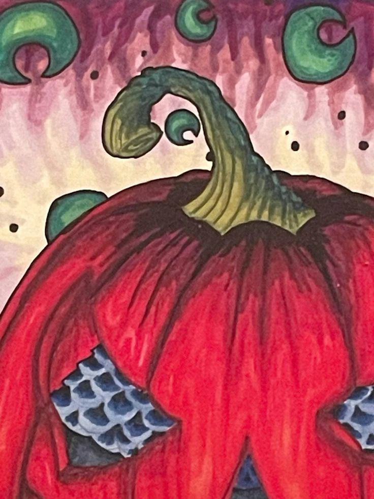 Pumpkin Boo House Print