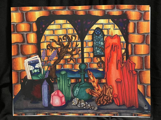 Witchy Castle Print