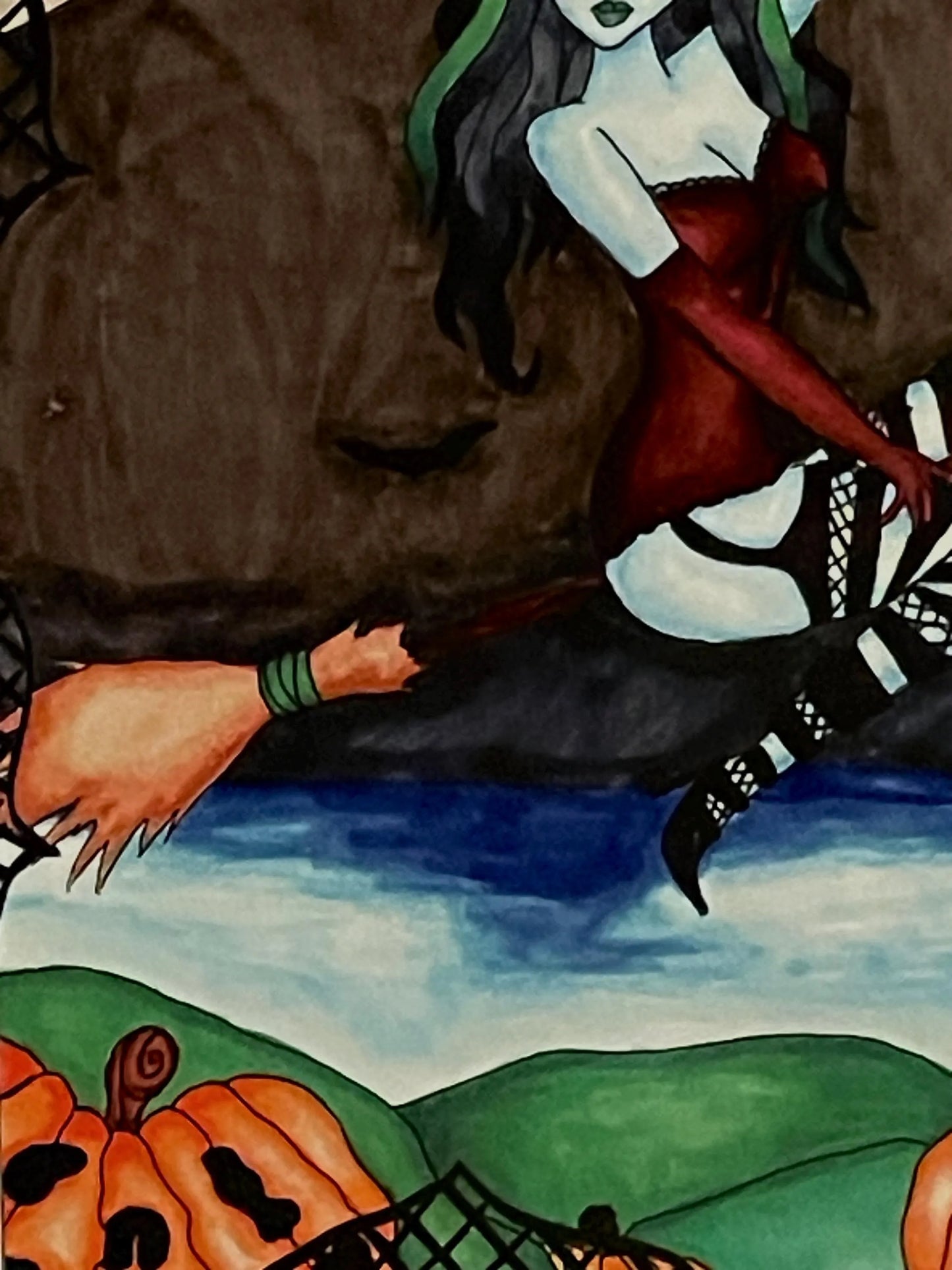 Flying Witches Print