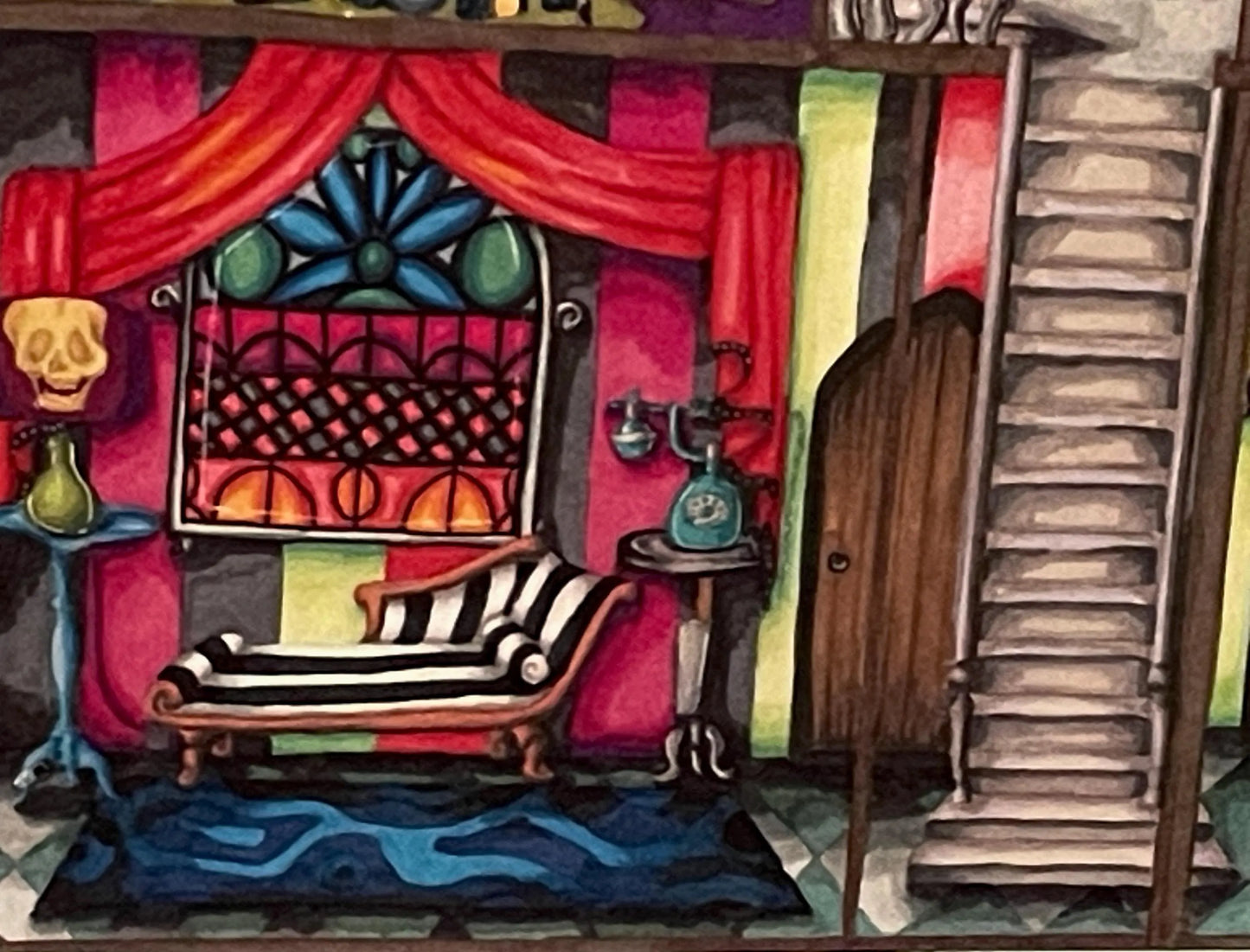 Halloween Dollhouse Print