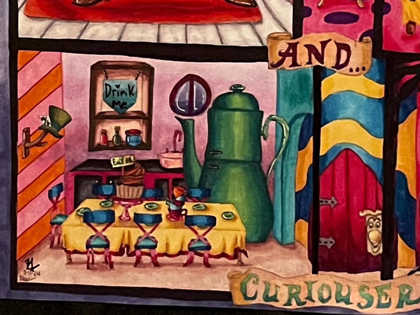 Alice's Wonderland Dollhouse Print