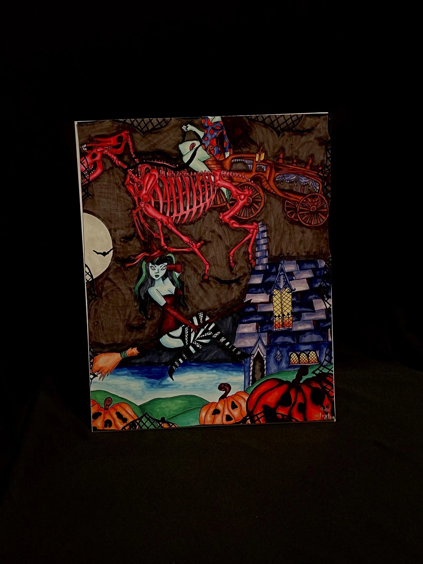 Flying Witches Print