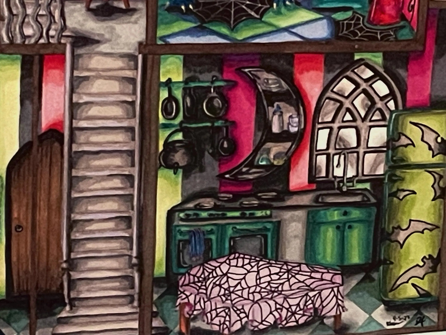 Halloween Dollhouse Print